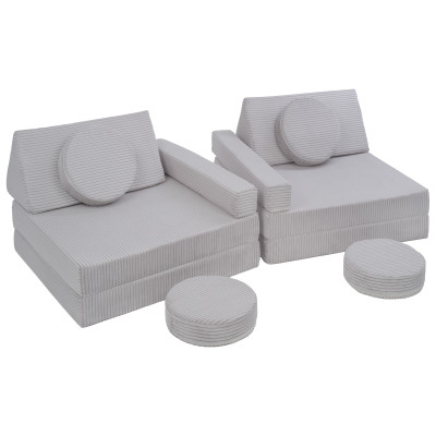 Sofá modular multifuncional para niños de bloques de espuma